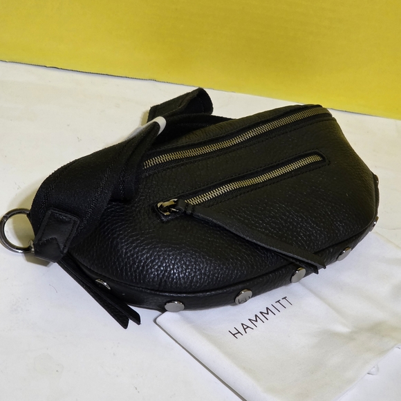 Hammitt Black Leather Crossbody Bag - Picture 2 of 6